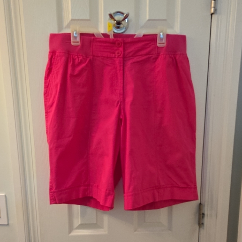 Lane Bryant Vibrant Pink Women's Bermudas Size 16 (0816)